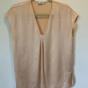 100% silk vince shirt